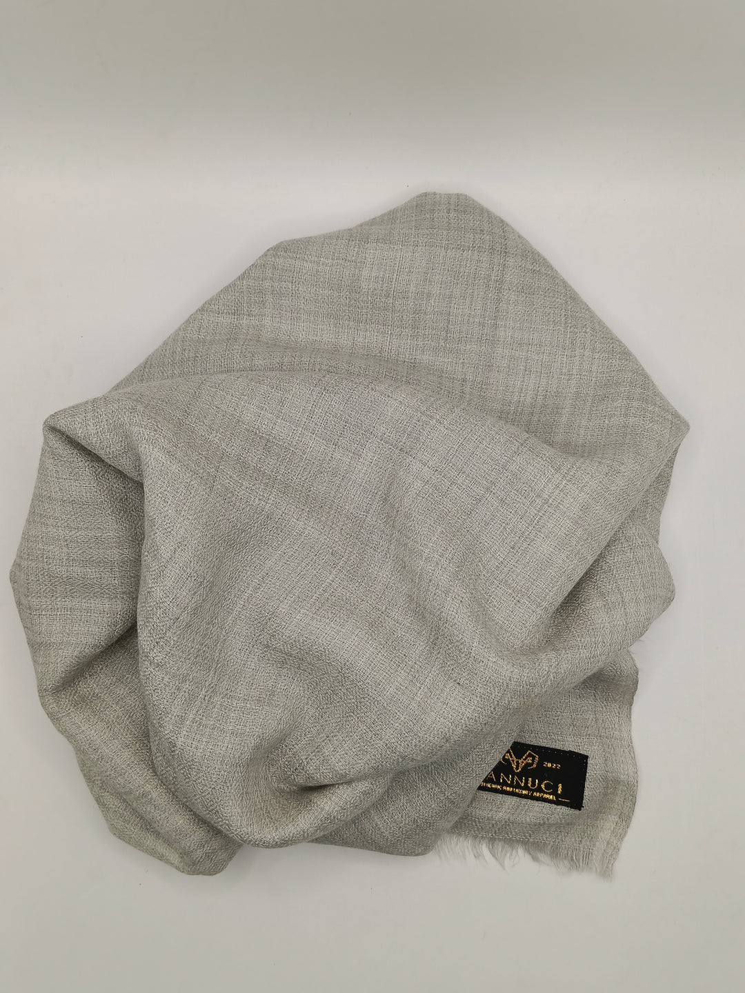 Premium Quality Extremely Soft Pure Toosh Light Grey Shawl With Chashme Bulbul Design