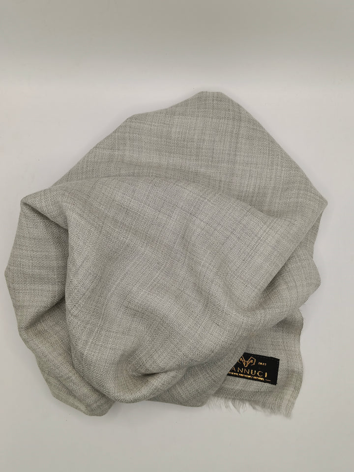 Premium Quality Extremely Soft Pure Toosh Light Grey Shawl With Chashme Bulbul Design