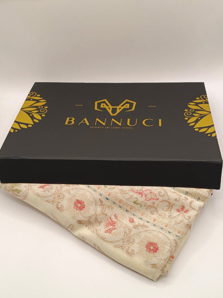 Premium Quality Extremely Soft Kani Shawl With Khadi Pattern