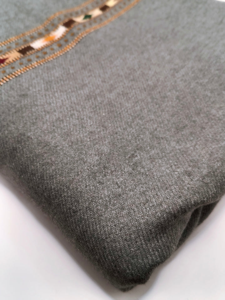 Premium Quality Light Gray Pure/High Grade 48 Fiber Shawl
