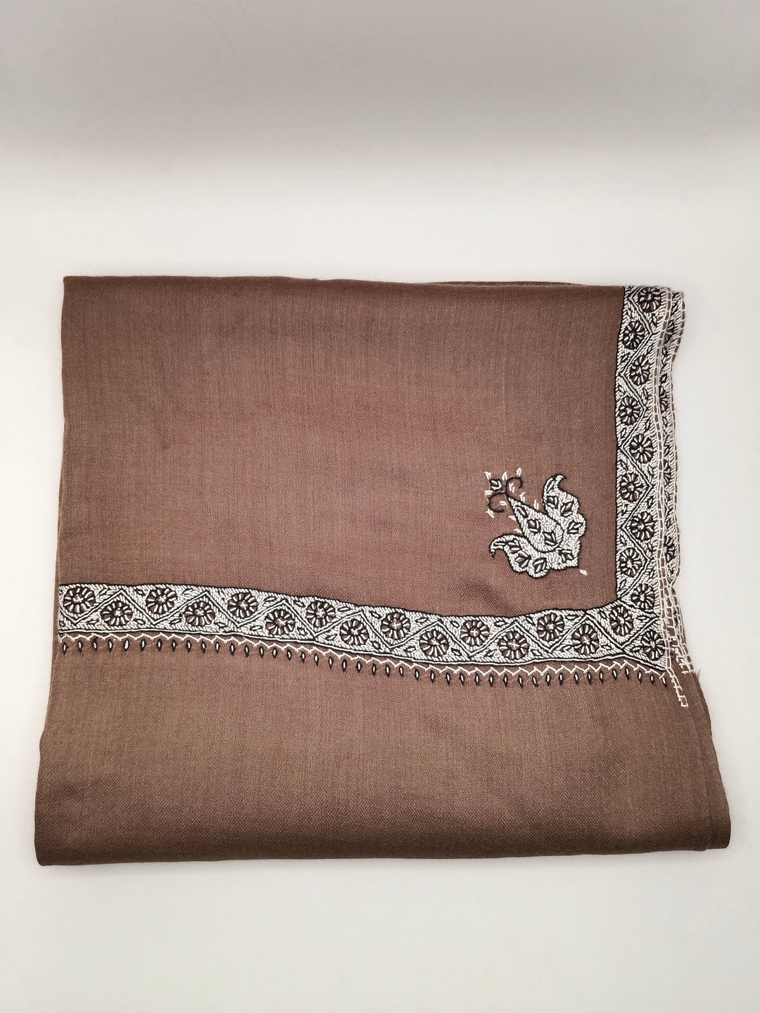 Hand Embroidered Original Toosh Shawl With Border