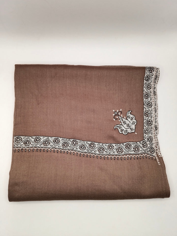 Hand Embroidered Original Toosh Shawl With Border
