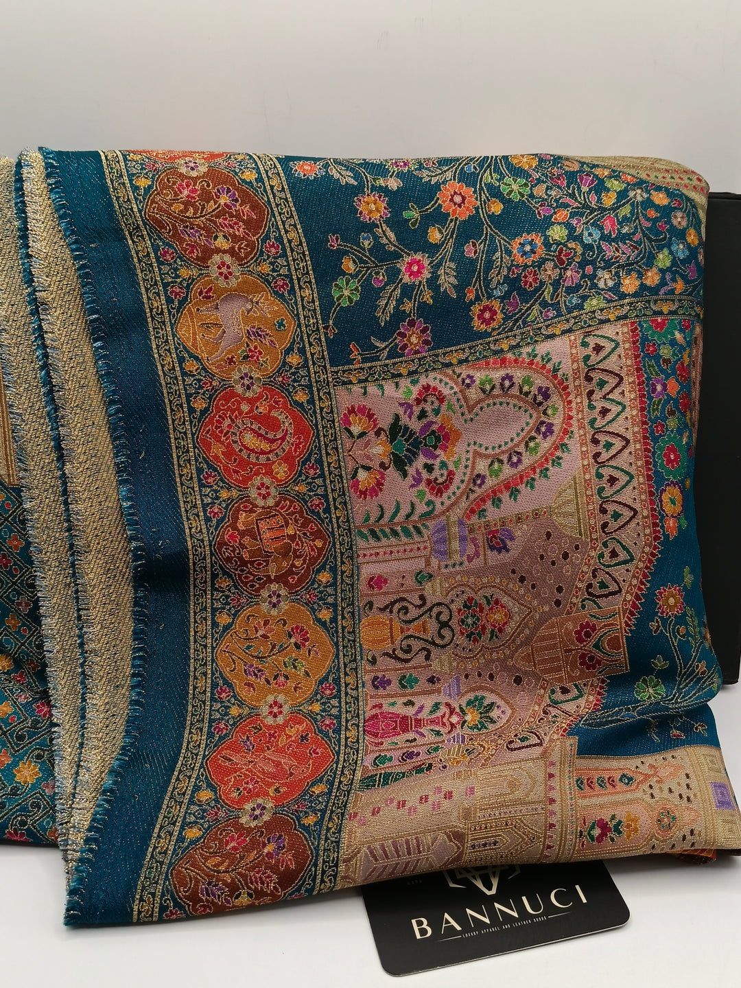 Premium Quality  Multi Mix Color kani Silk Pashmina  Shawl