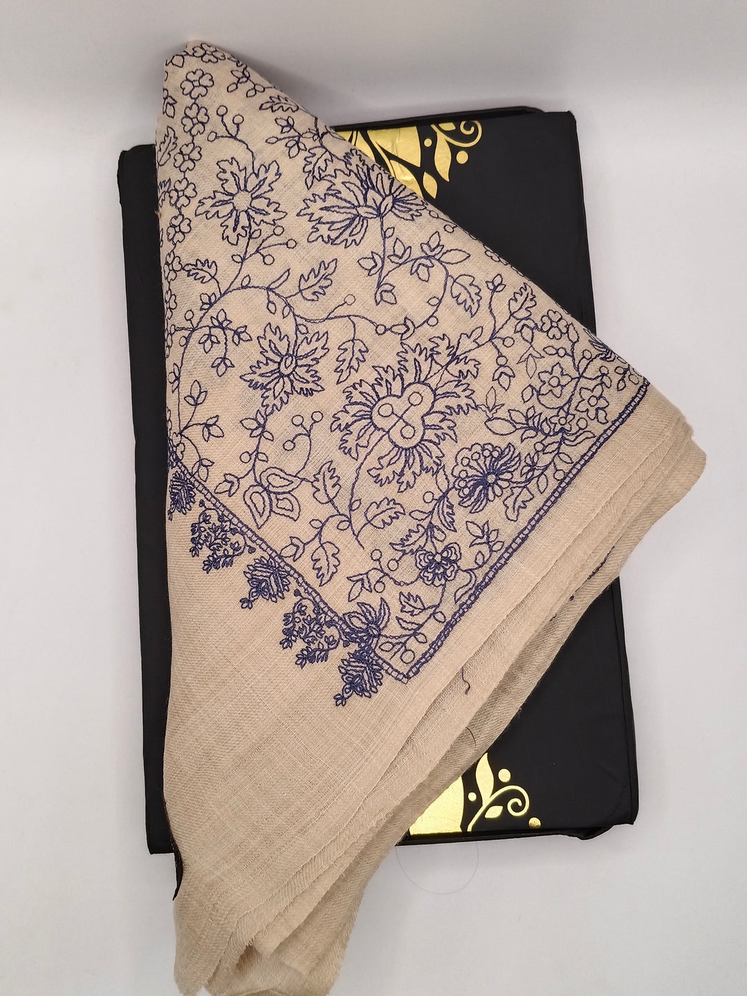 Premium Quality  Embroidered Pashmina Cashmere Shawl