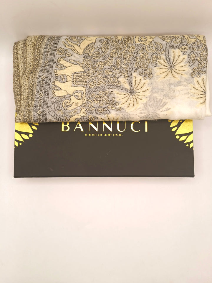 Toosh Kani Shawl With Khadi Pattern