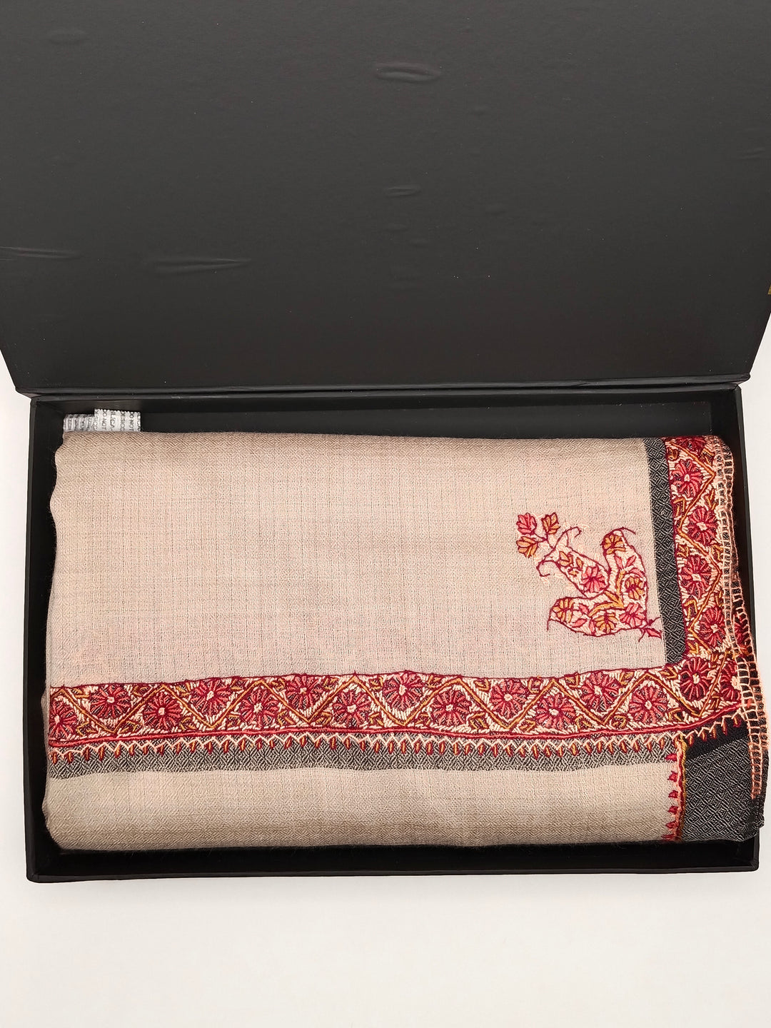 Hand Embroidered Original Toosh Shawl With Border