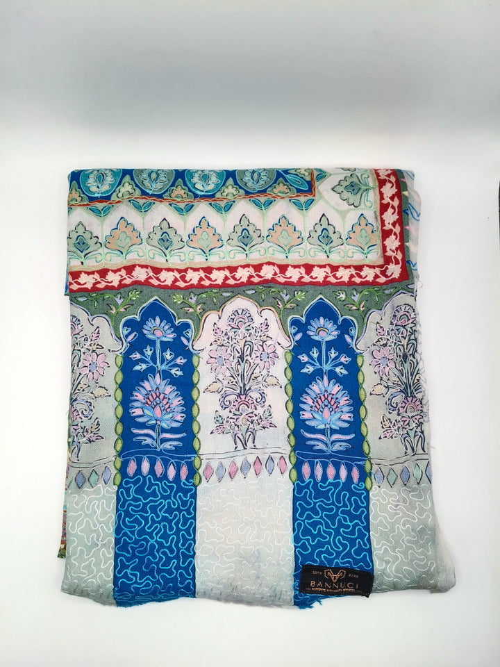 Kalmkar Shawl With Machine Ari Work
