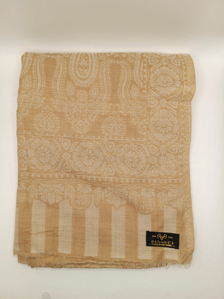Extremely Soft Pashmina Kani Shawl With Khadi Pattern