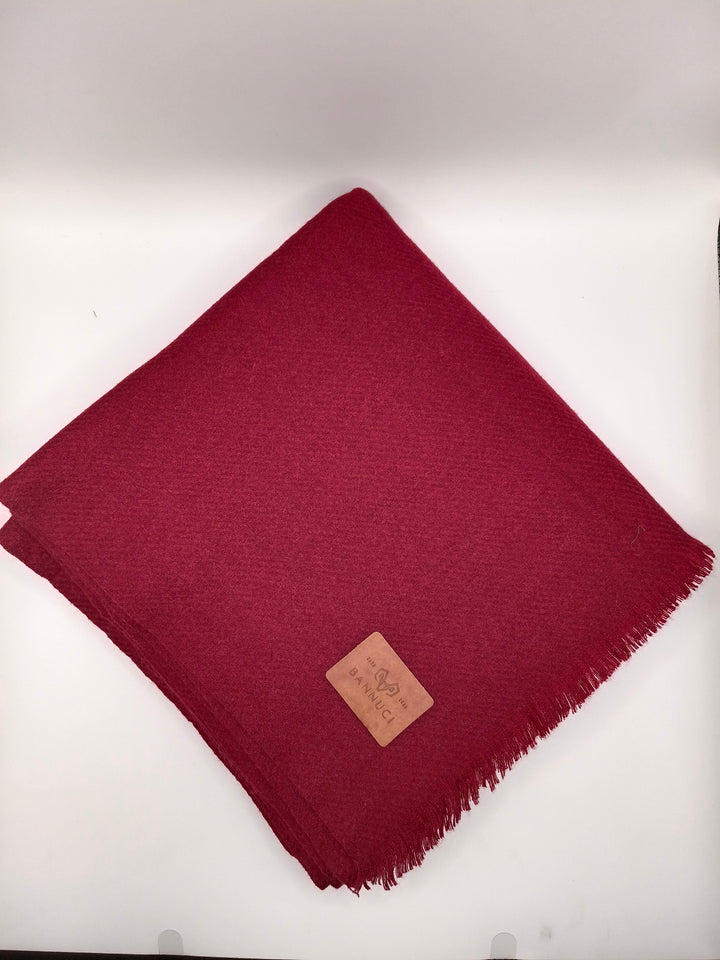Premium Quality Extremely Soft Cherry Red Pashmina Cashmere Shawl
