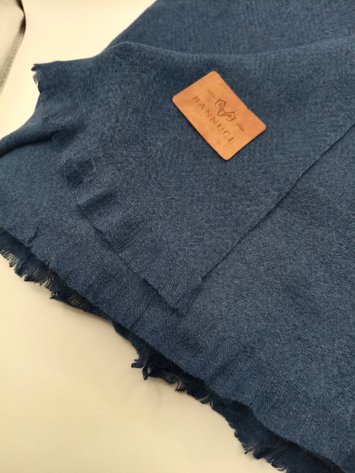 Premium Quality Extremely Soft Navy Blue Pashmina / Cashmere Shawl