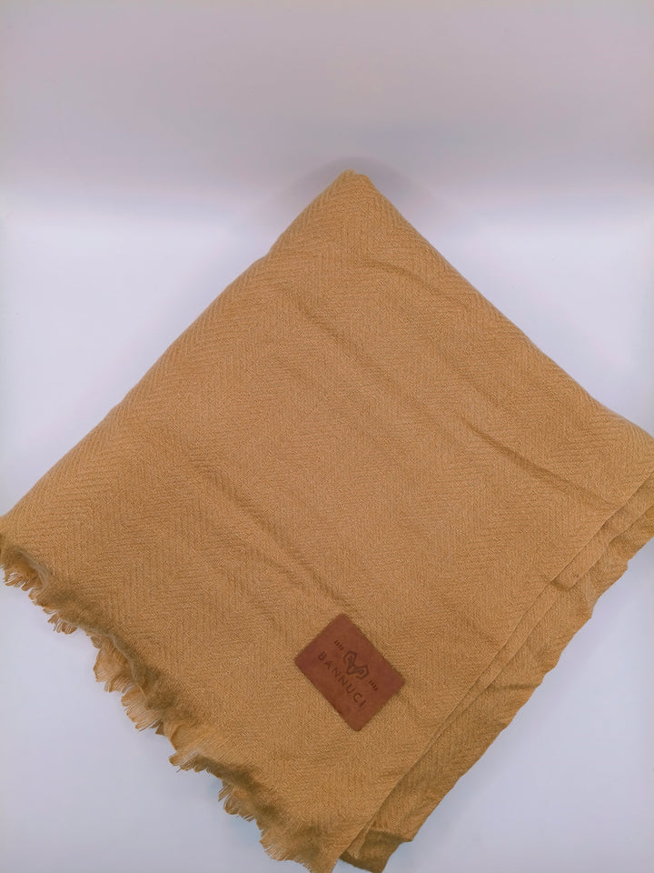 Premium Quality Extremely Soft Skin Yellow Pashmina / Cashmere Shawl