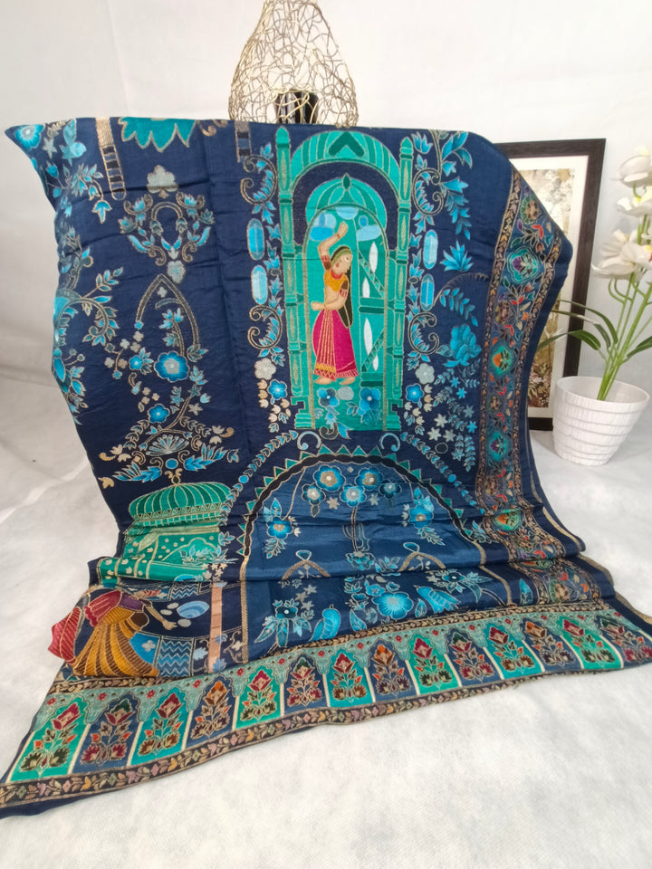 Premium Quality Light Weight kani Silk Shawl