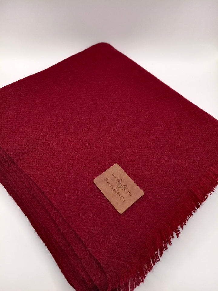 Premium Quality Extremely Soft Cherry Red Pashmina Cashmere Shawl