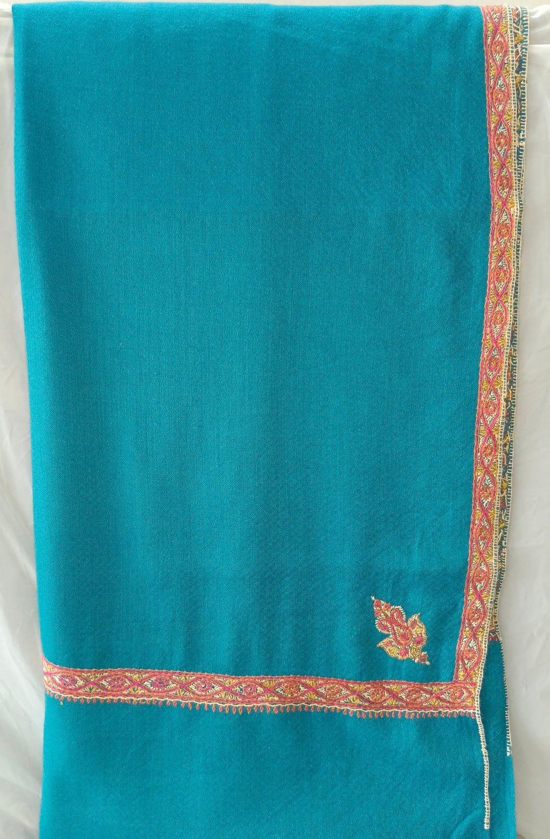 Hand Embroidered Original Toosh Shawl With Border
