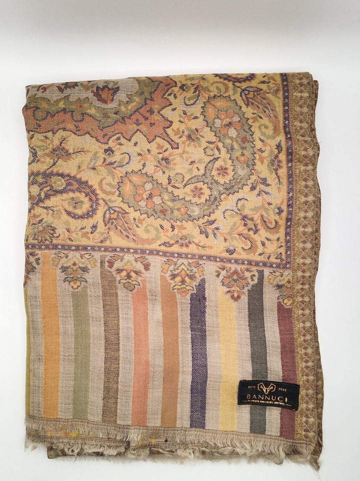 Premium Quality Extremely Soft Multicolor Pashmina Kani Shawl