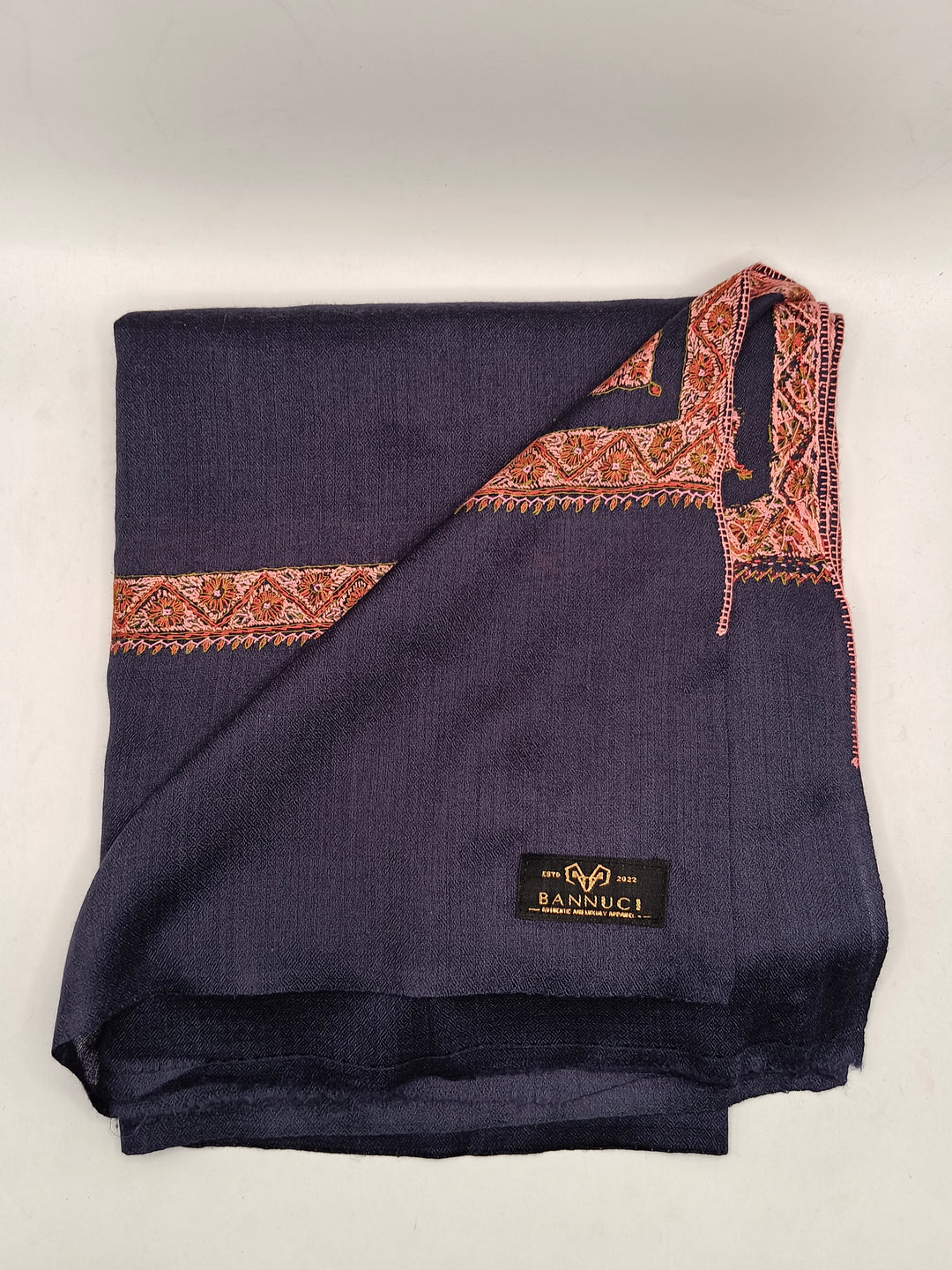 Hand Embroidered Original Toosh Shawl With Border