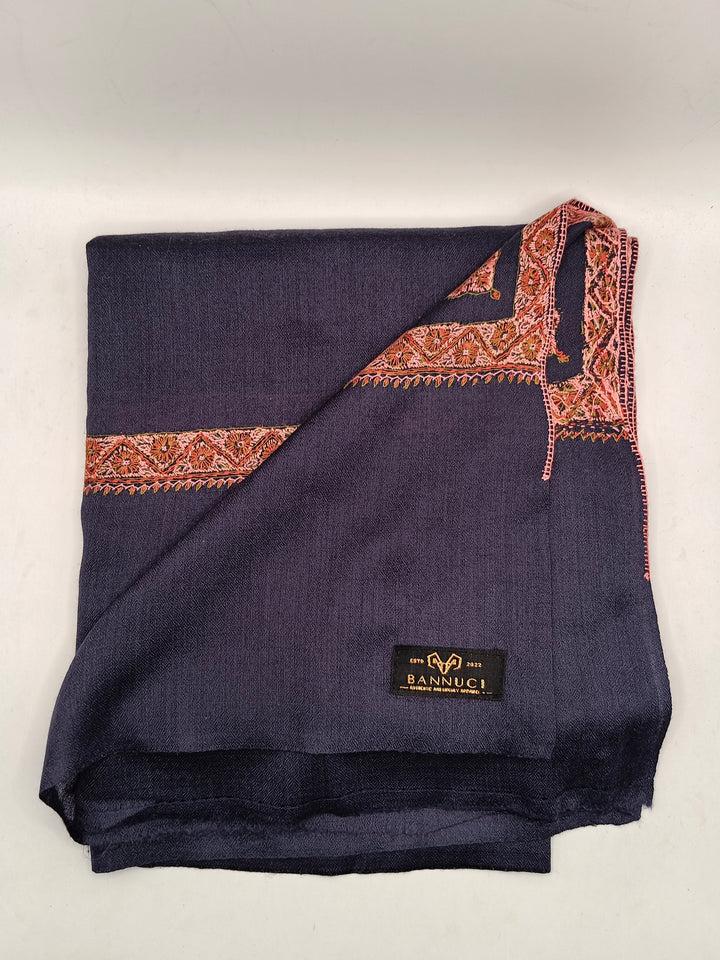 Hand Embroidered Original Toosh Shawl With Border