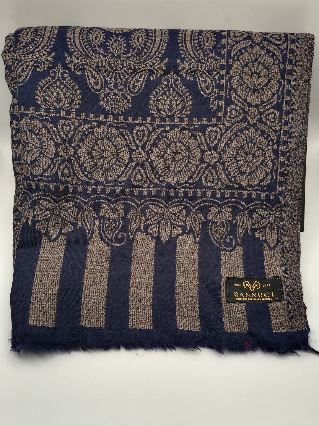 Extremely Soft Pashmina Kani Shawl With Khadi Pattern