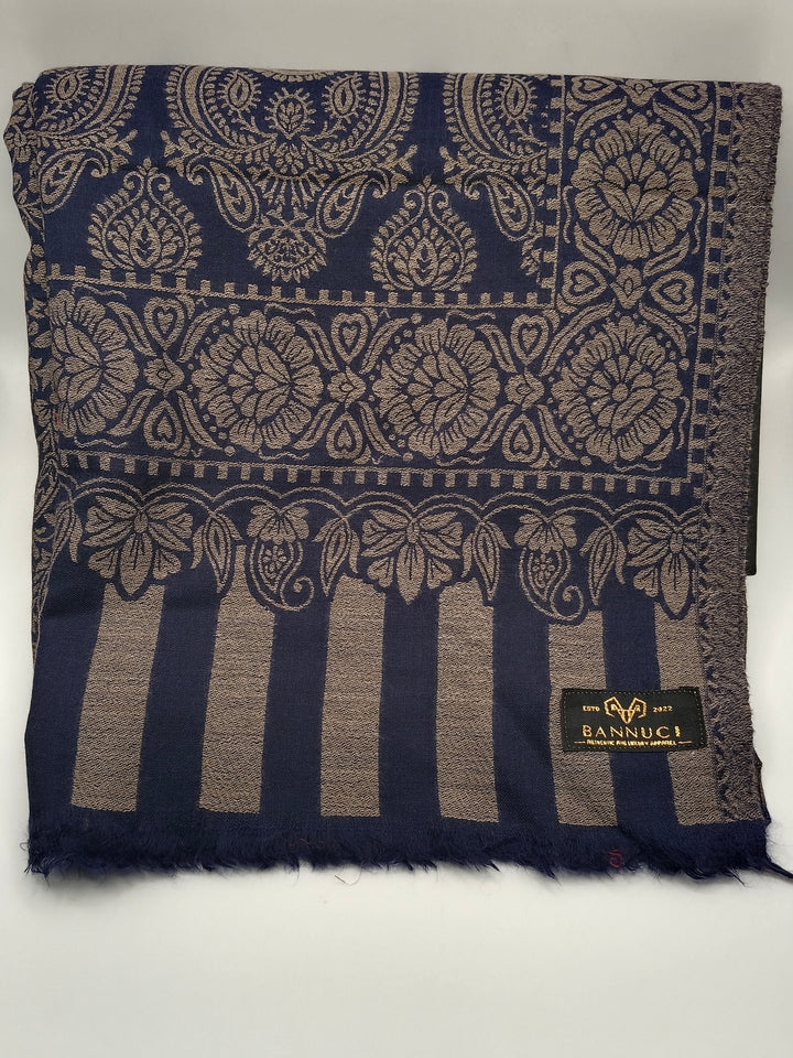 Extremely Soft Pashmina Kani Shawl With Khadi Pattern