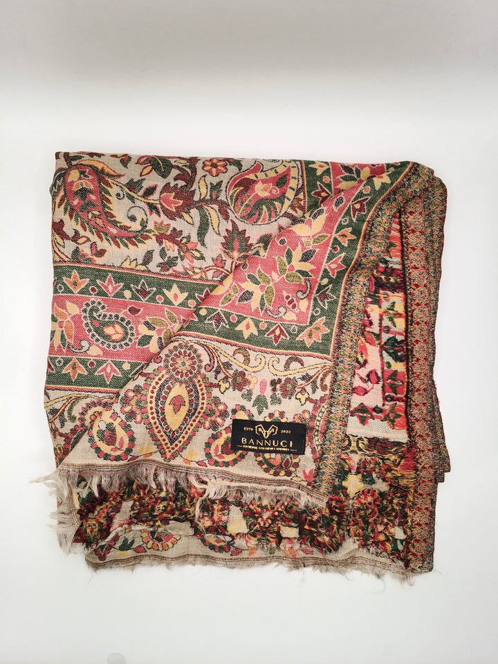 Premium Quality Extremely Soft Multicolor Pashmina Kani Shawl