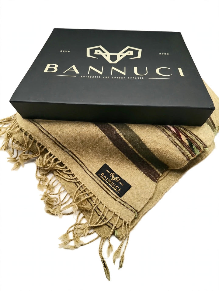 Premium And Soft Dark Brown Stripped Design Muffler