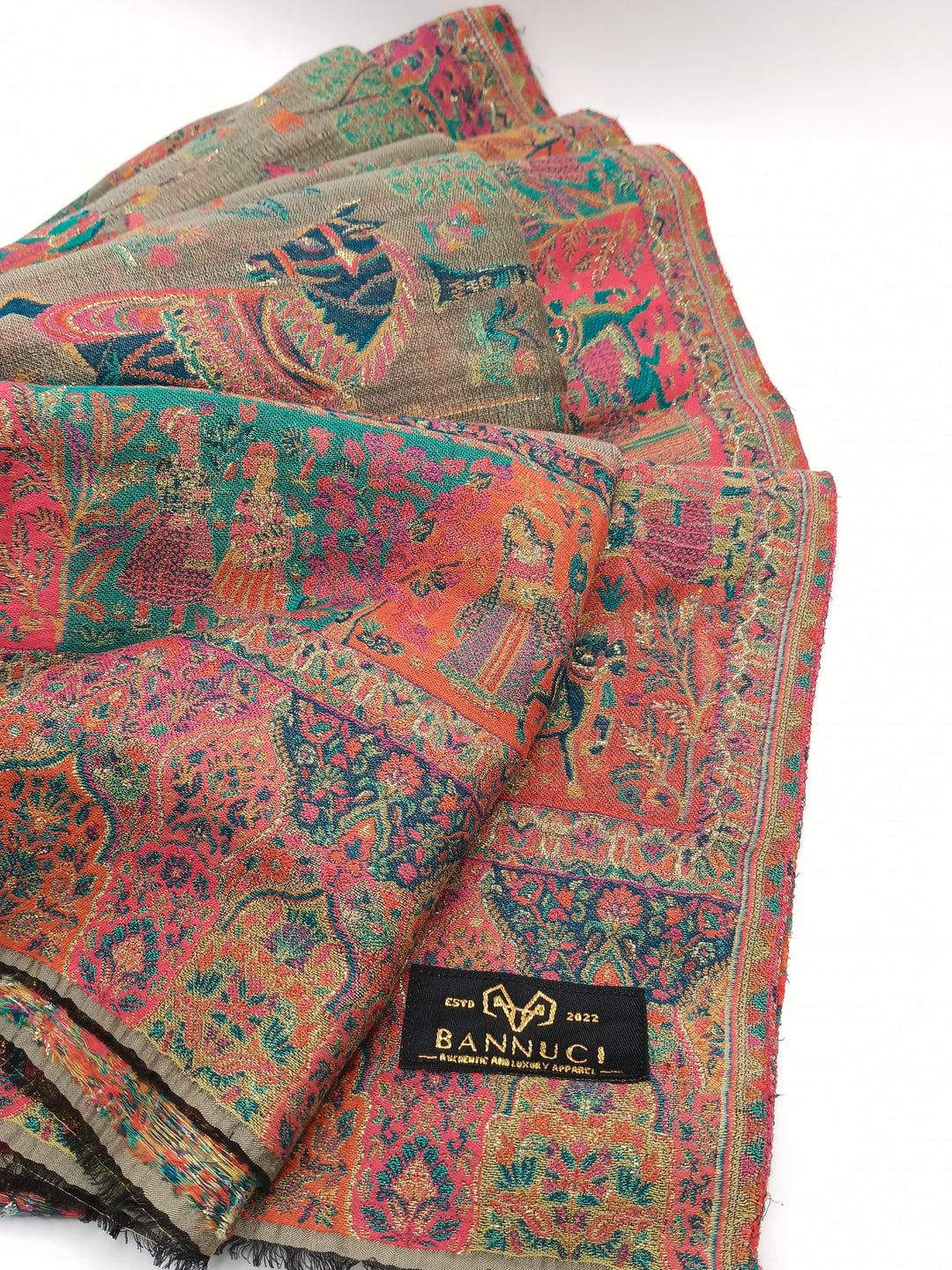 Premium Quality Extremely Soft kani Pashmina Cashmere Shawl