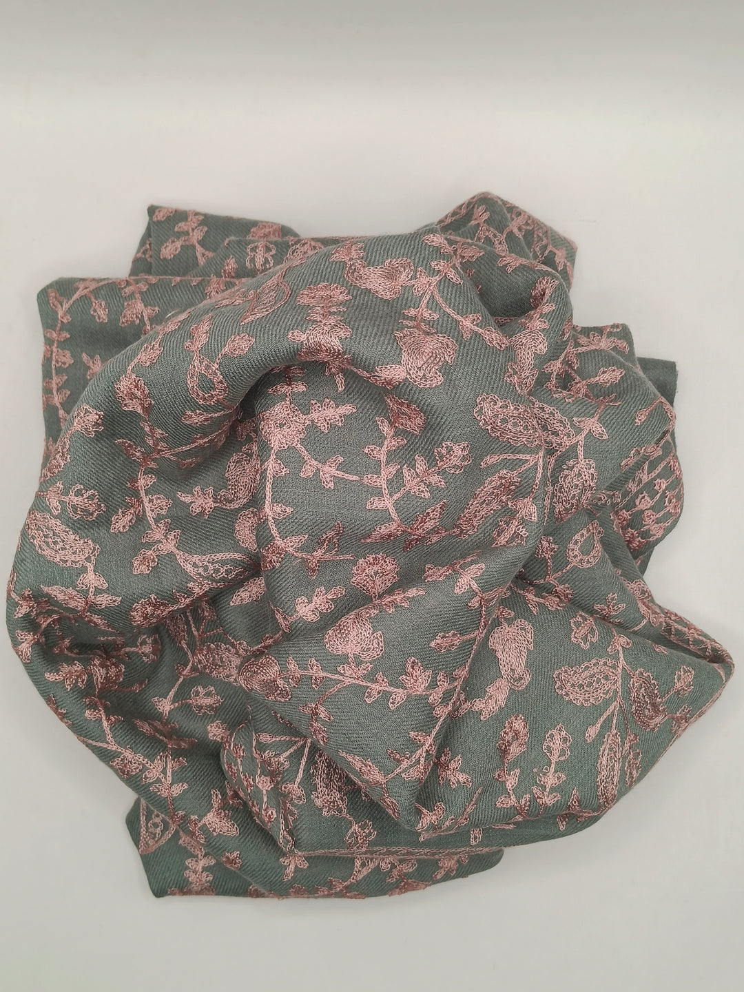 Embroidered Pashmina Shawl With Ari Work