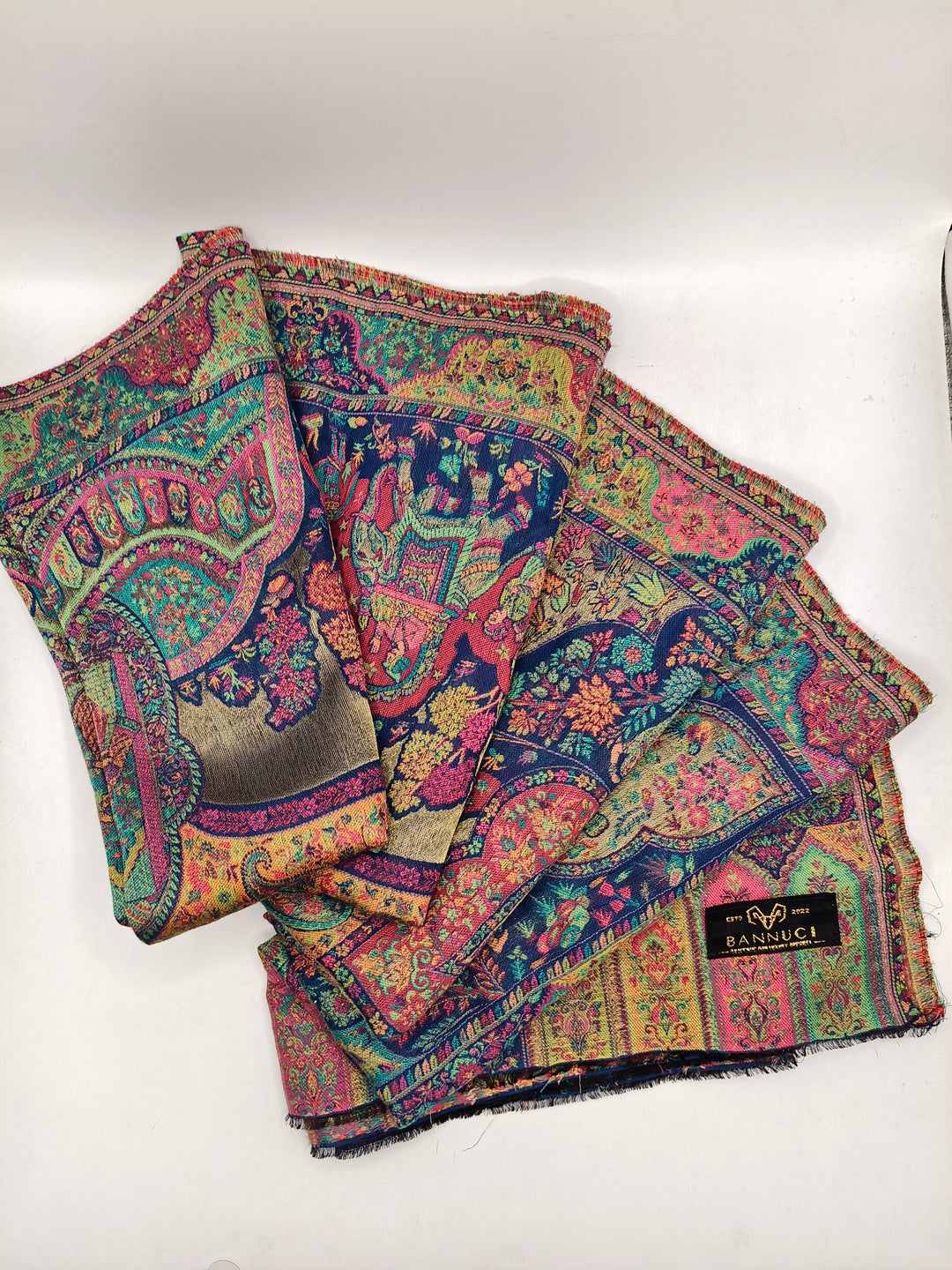 Premium Quality And Extremely Soft Moonlight  Multi Color  kani Pashmina Cashmere Shawl