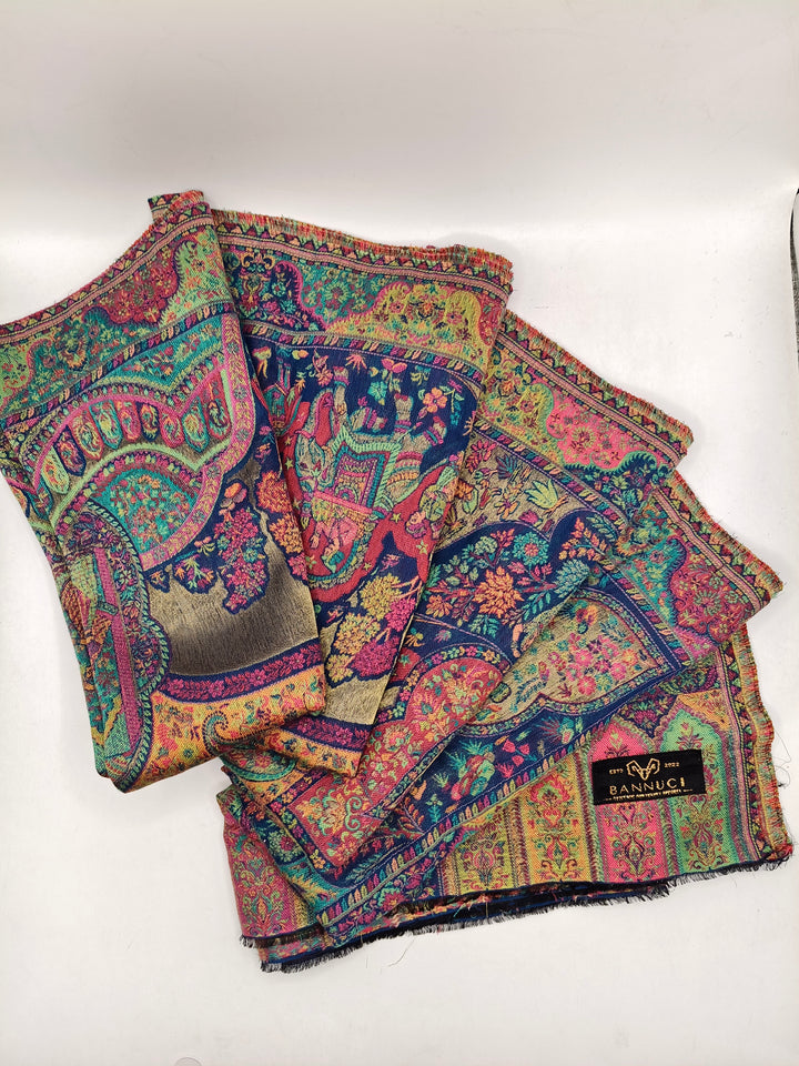 Premium Quality And Extremely Soft Moonlight  Multi Color  kani Pashmina Cashmere Shawl