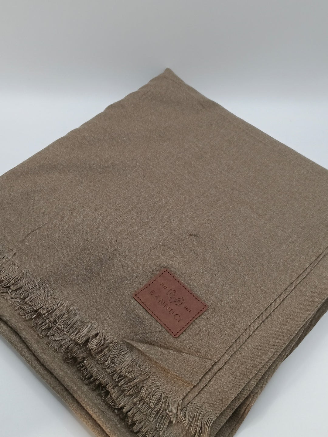 Premium Quality Brown Plain Pashmina Cashmere Shawl
