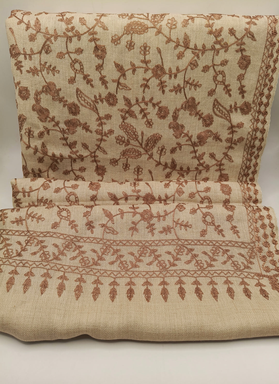 Embroidered Pashmina Shawl With Ari Work