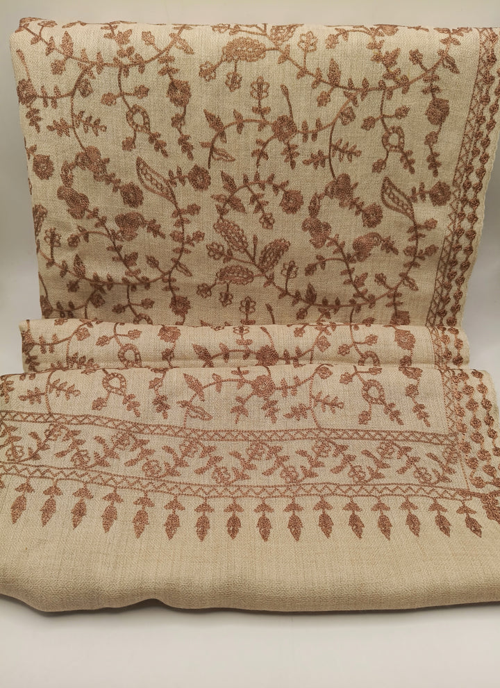 Embroidered Pashmina Shawl With Ari Work