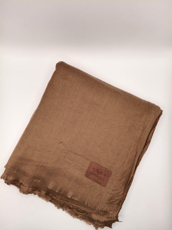 Premium Quality Extremely Soft Brown Pashmina /Cashmere Shawl