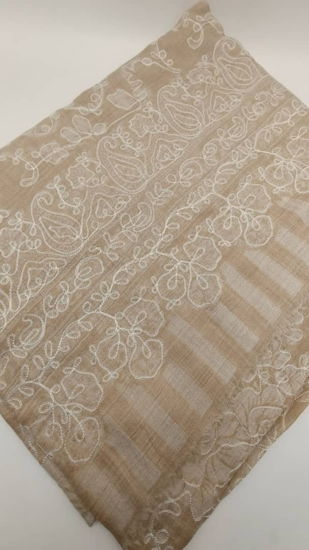 Premium Quality Embroidered Pashmina Cashmere Shawl