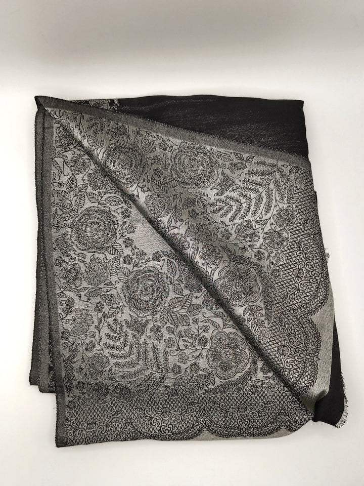 Premium Quality Reversible Moonlight Metallic Weave Shawl