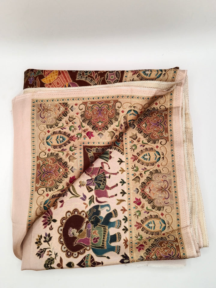 Premium Quality  Multi Mix Pink Color kani Silk Pashmina  Shawl