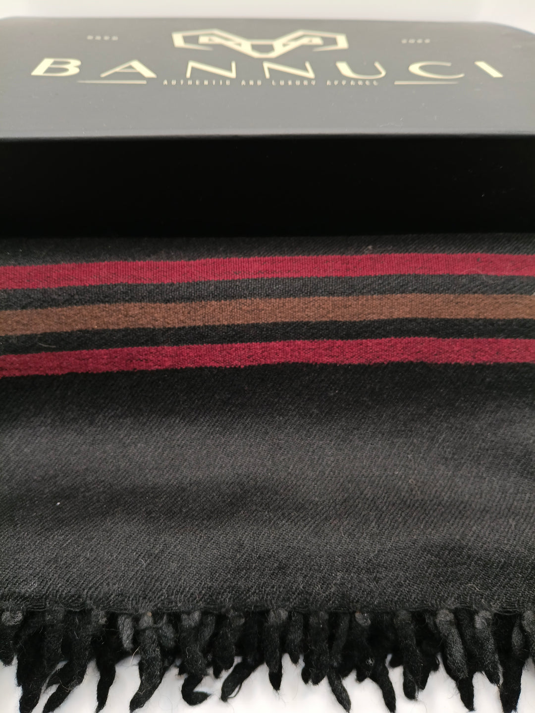 Premium Quality Stripped Black Pure/High Grade 48 Fiber Shawl