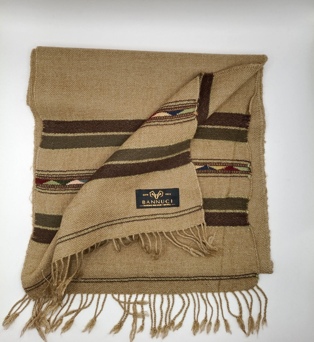 Premium And Soft Dark Brown Stripped Design muffler