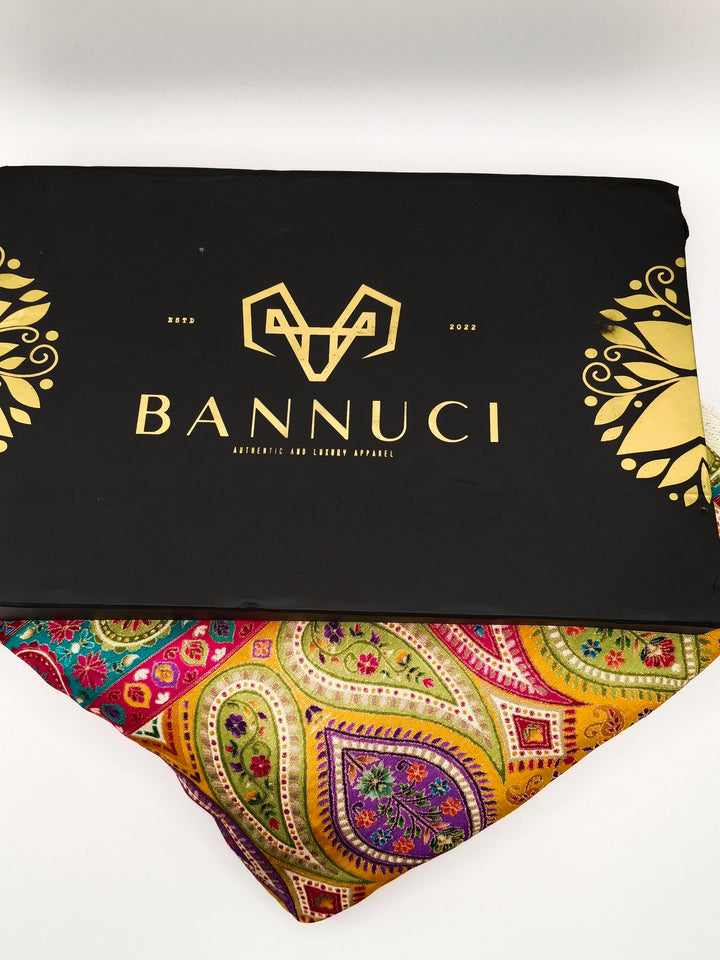 Premium Quality  Multi Color kani Silk Pashmina  Shawl