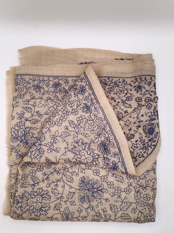 Premium Quality  Embroidered Pashmina Cashmere Shawl