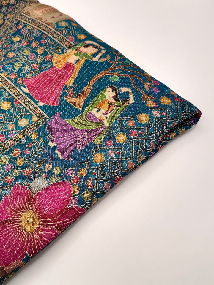 Premium Quality  Multi Mix Color kani Silk Pashmina  Shawl