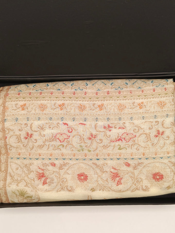 Premium Quality Extremely Soft Kani Shawl With Khadi Pattern