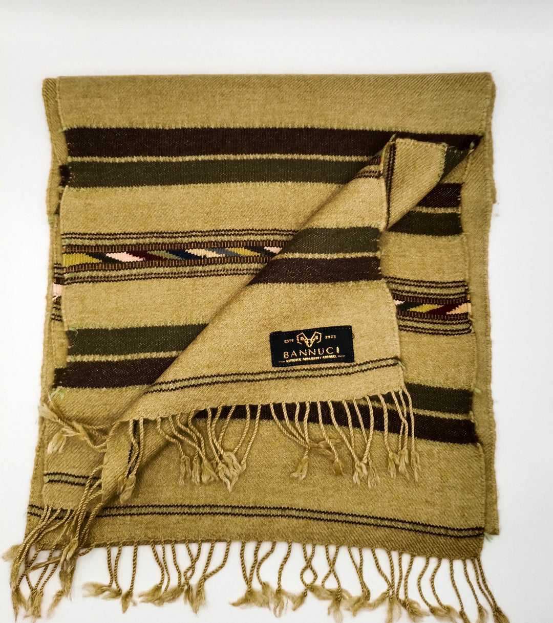 Premium And Soft Dark Brown Stripped Design Muffler