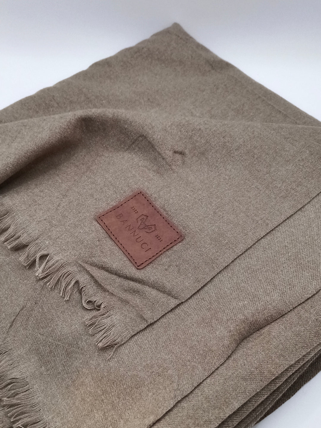 Premium Quality Brown Plain Pashmina Cashmere Shawl
