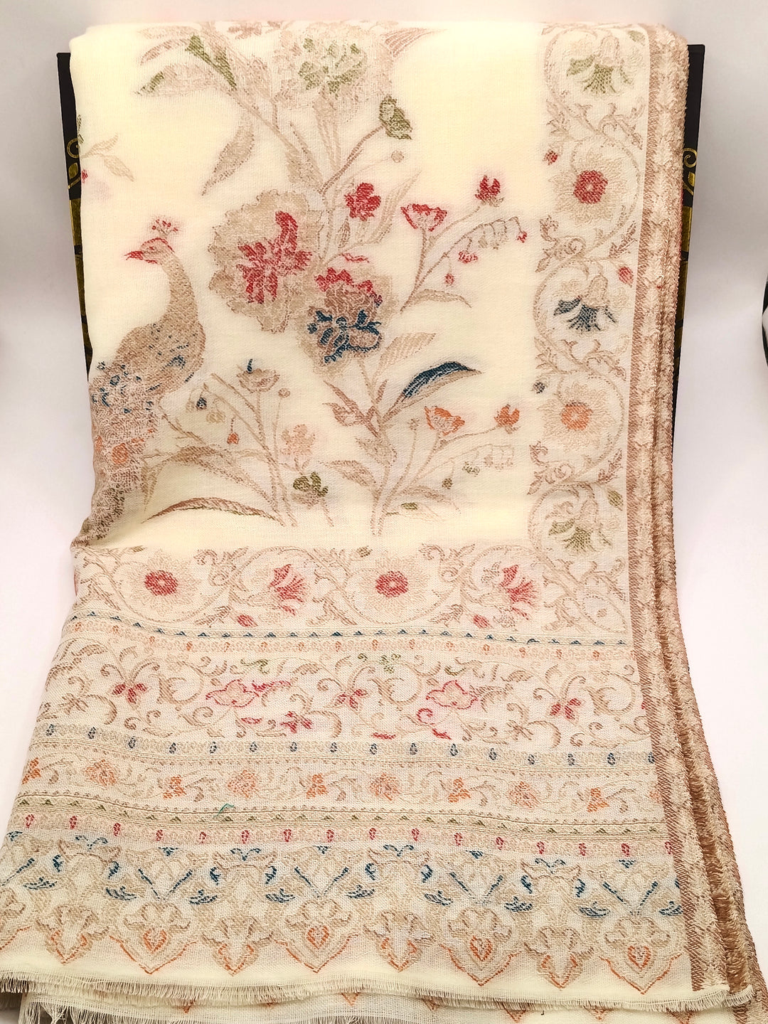 Premium Quality Extremely Soft Kani Shawl With Khadi Pattern