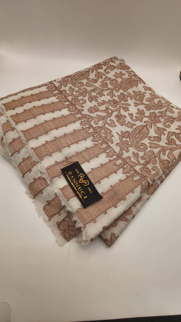 Premium Quality Embroidered Pashmina Cashmere Shawl