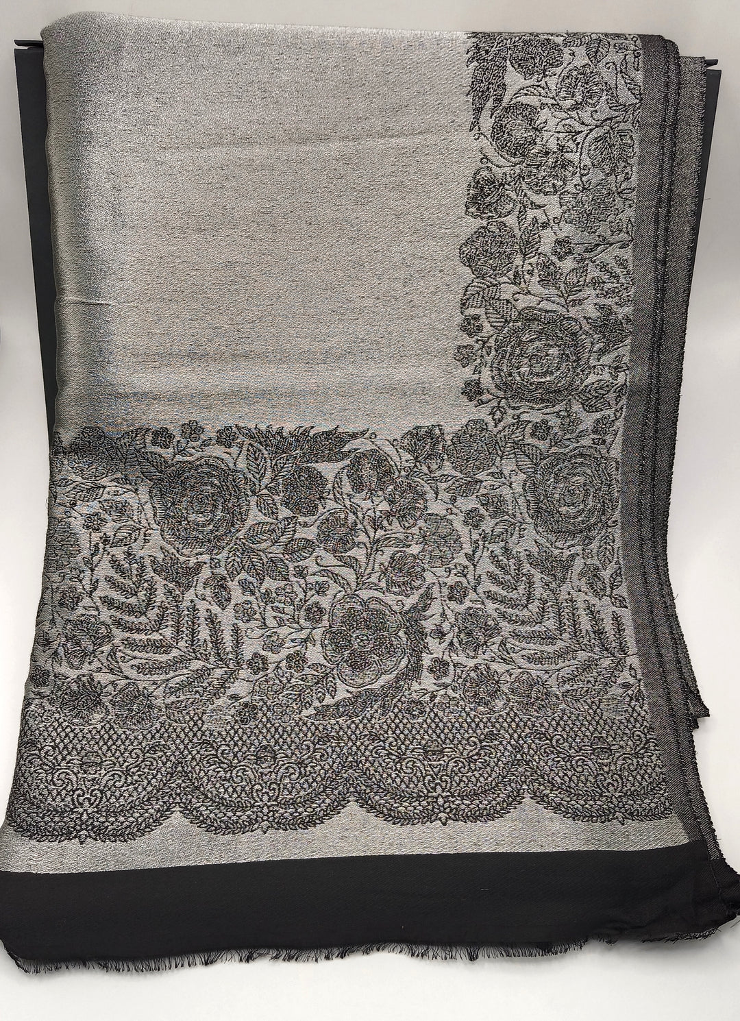 Premium Quality Reversible Moonlight Metallic Weave Shawl