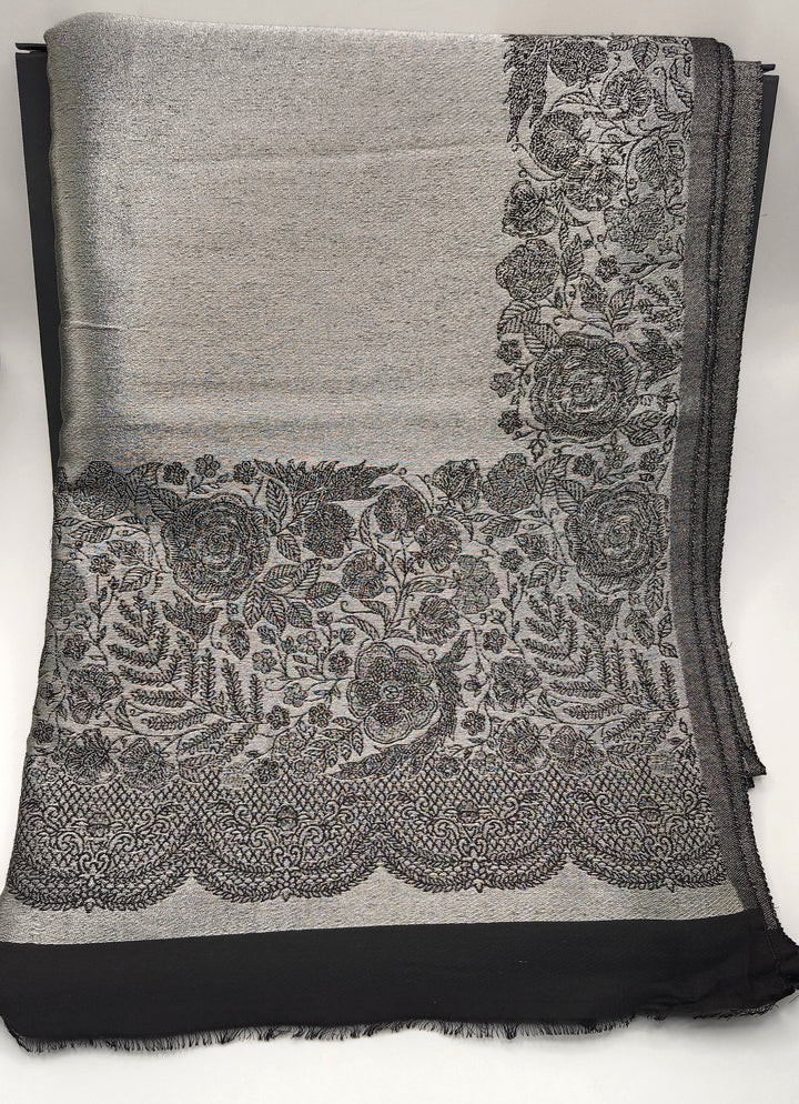 Premium Quality Reversible Moonlight Metallic Weave Shawl