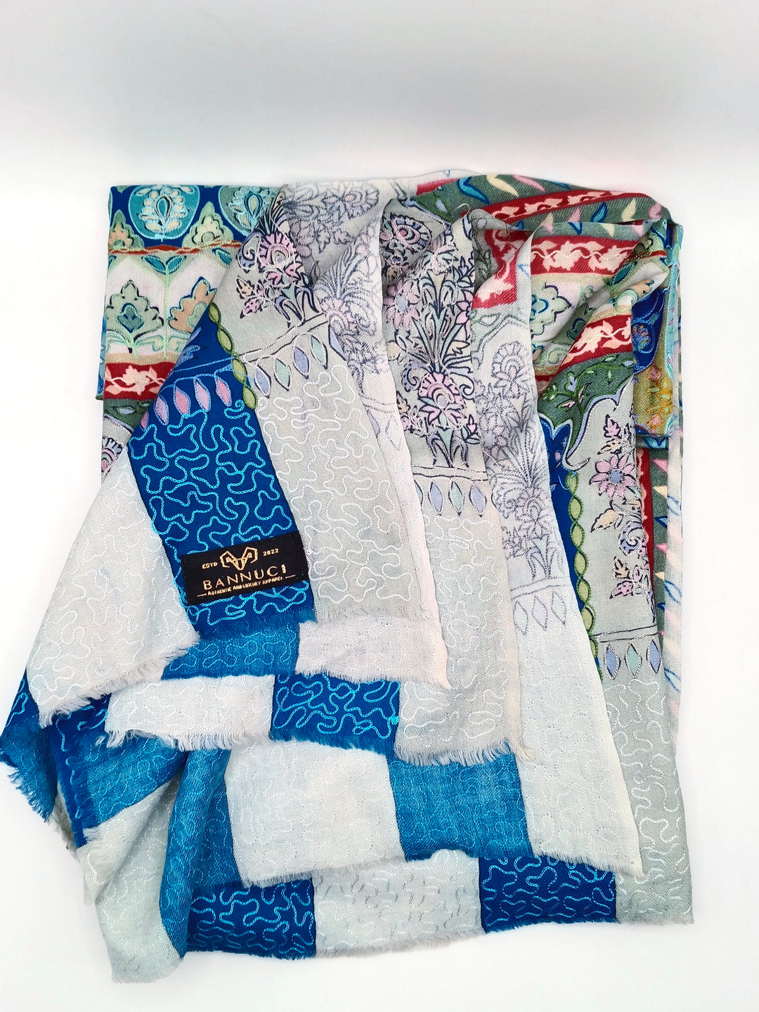 Kalmkar Shawl With Machine Ari Work