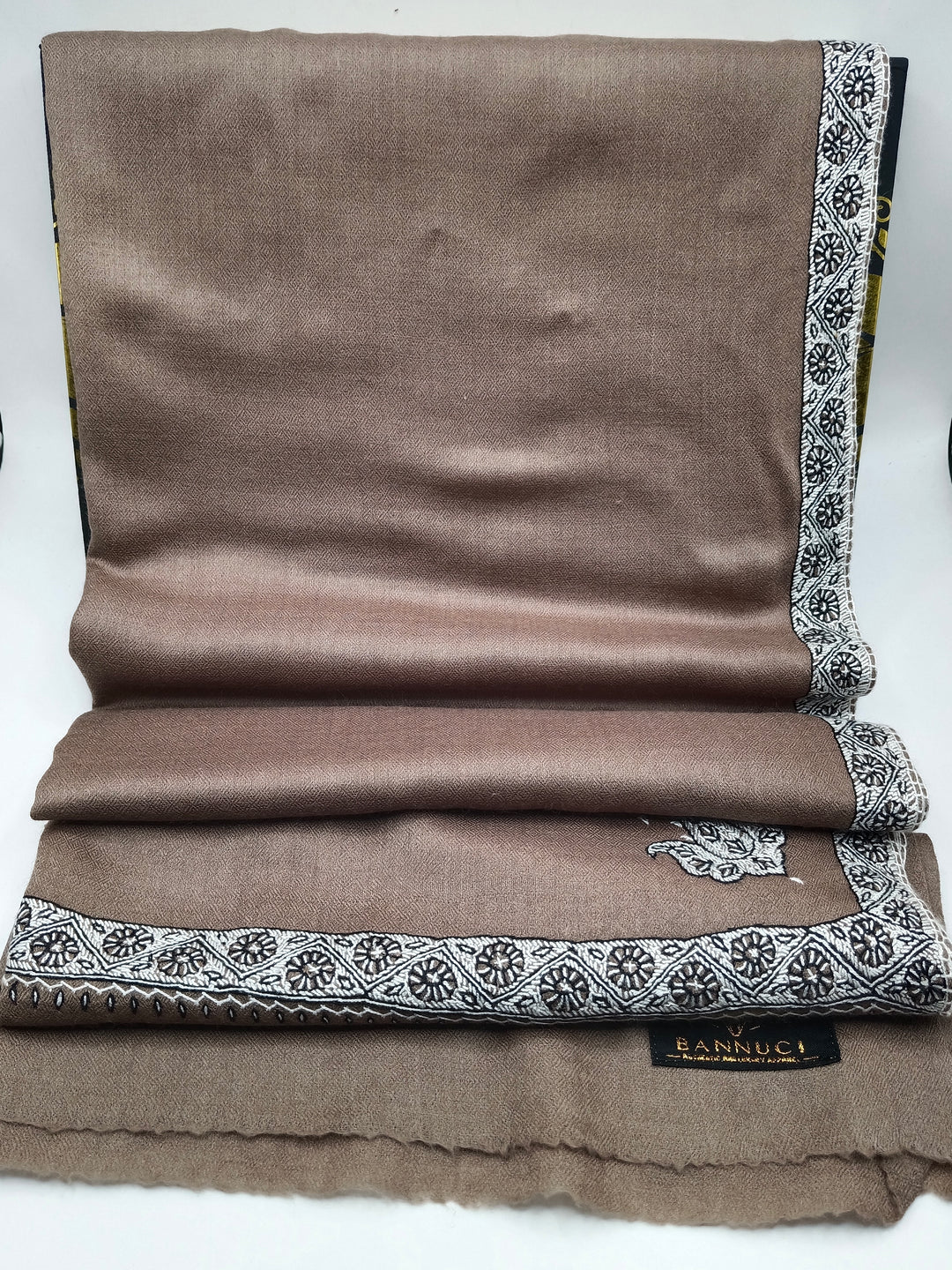 Hand Embroidered Original Toosh Shawl With Border
